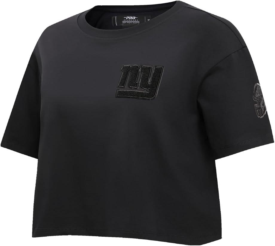 imagePro Standard Womens NFL Classic Cotton Short Sleeve Boxy TeeBlack