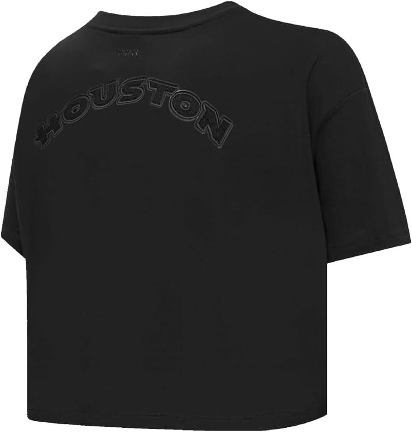 imagePro Standard Womens NFL Classic Cotton Short Sleeve Boxy TeeBlack