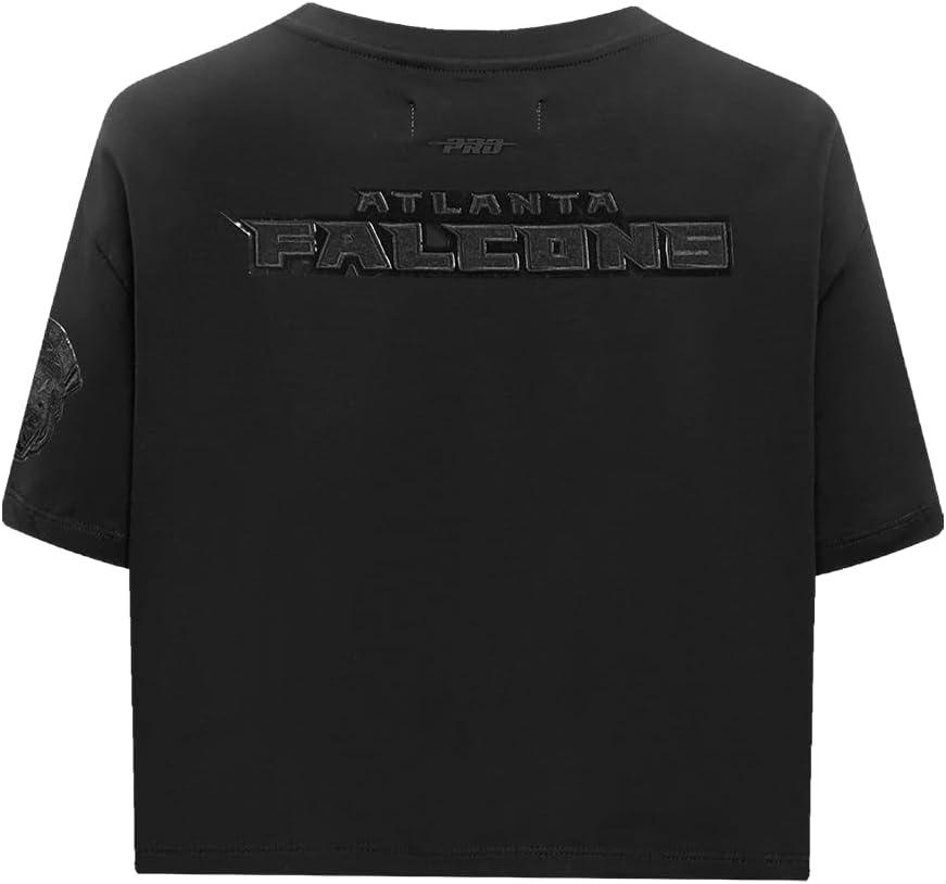 imagePro Standard Womens NFL Classic Cotton Short Sleeve Boxy TeeBlack