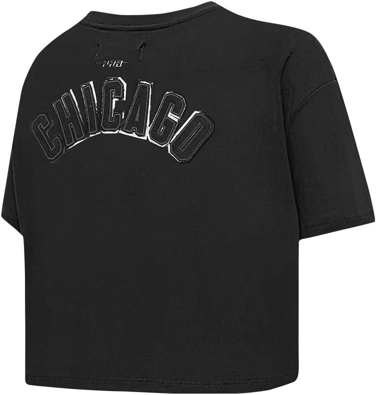imagePro Standard Womens NFL Classic Cotton Short Sleeve Boxy TeeBlack