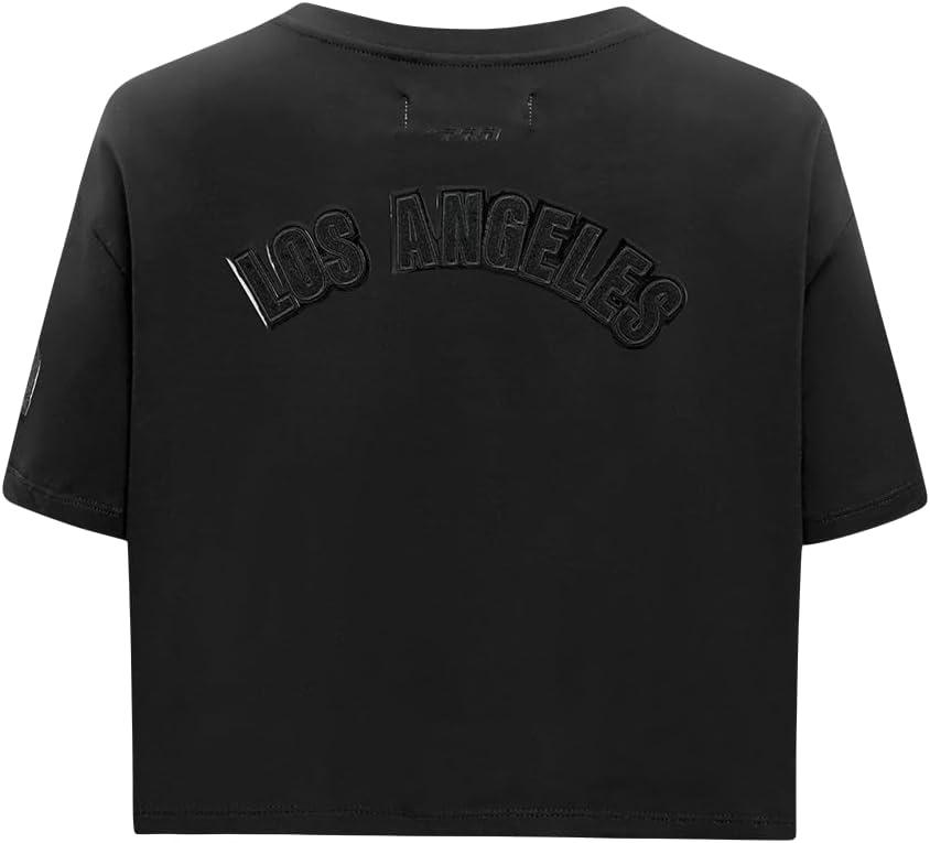 imagePro Standard Womens NFL Classic Cotton Short Sleeve Boxy TeeBlack