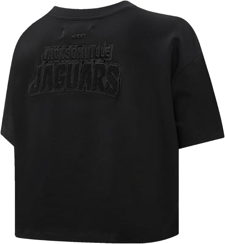 imagePro Standard Womens NFL Classic Cotton Short Sleeve Boxy TeeBlack