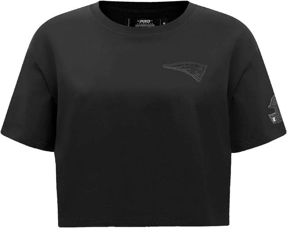 imagePro Standard Womens NFL Classic Cotton Short Sleeve Boxy TeeBlack
