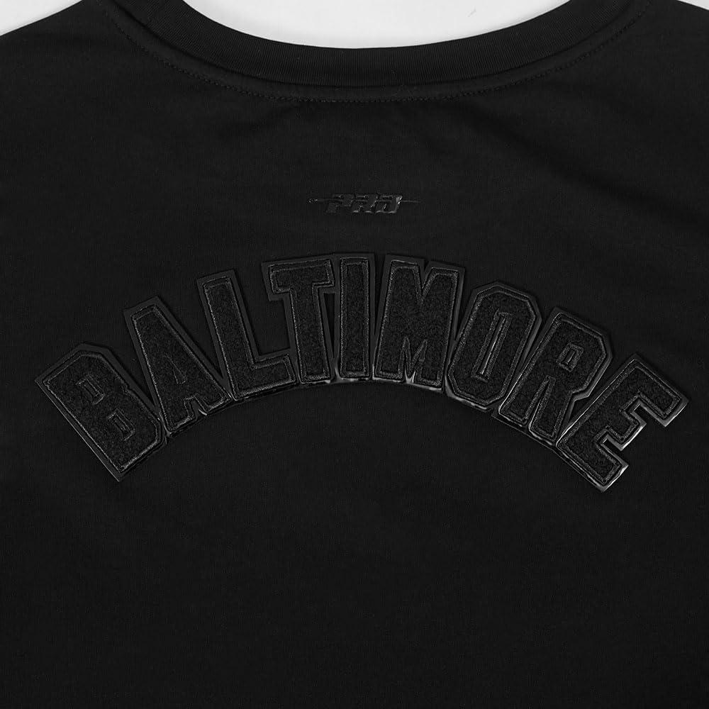 imagePro Standard Womens NFL Classic Cotton Short Sleeve Boxy TeeBlack