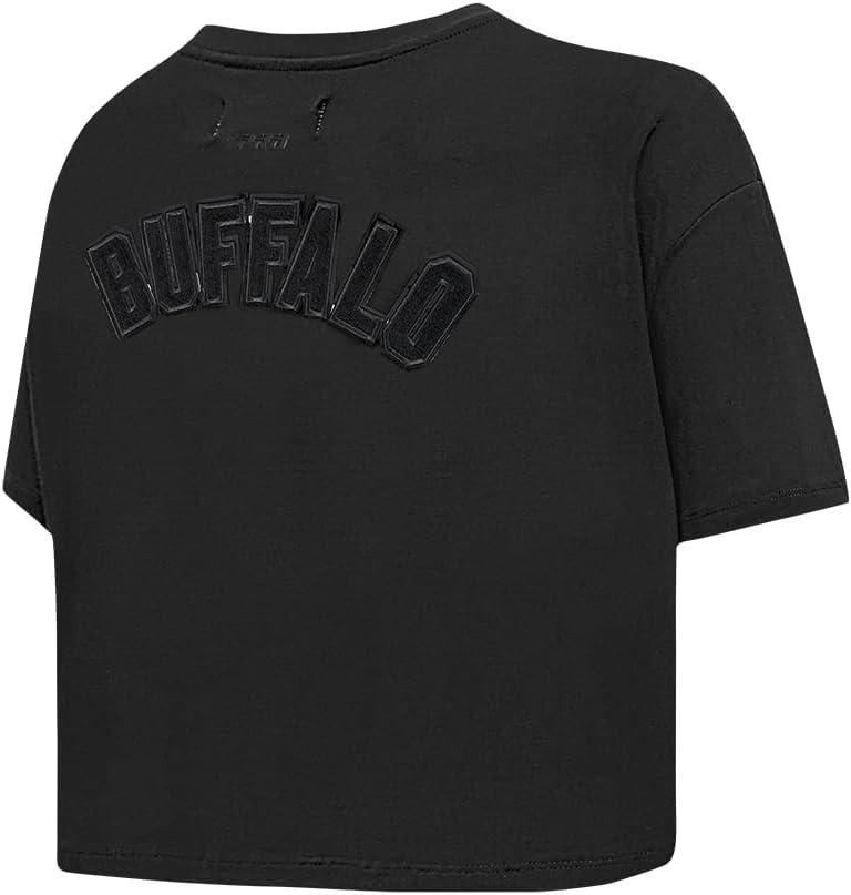 imagePro Standard Womens NFL Classic Cotton Short Sleeve Boxy TeeBlack