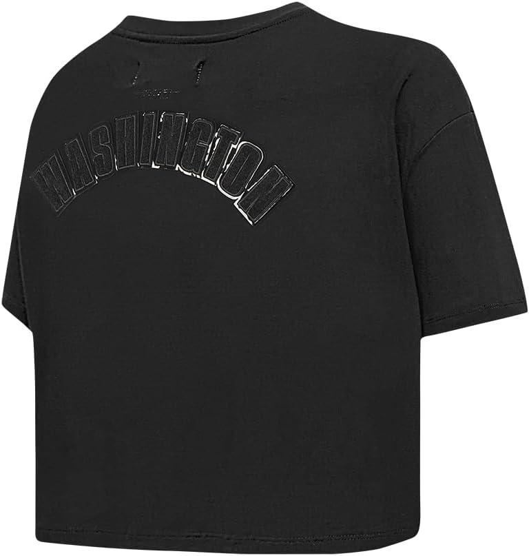 imagePro Standard Womens NFL Classic Cotton Short Sleeve Boxy TeeBlack
