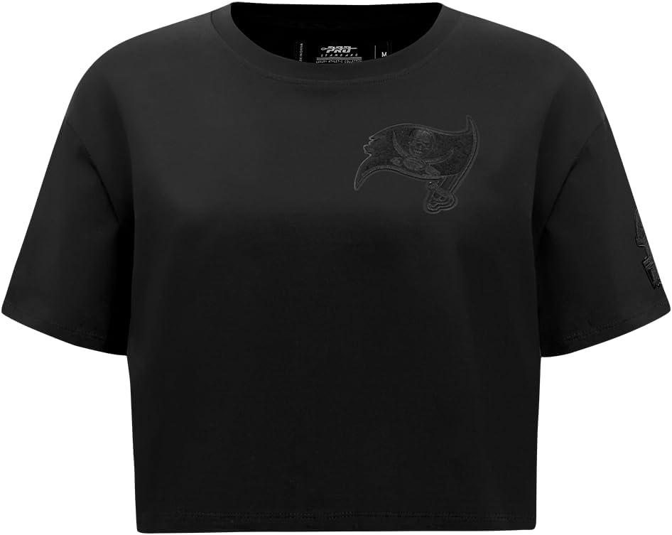 imagePro Standard Womens NFL Classic Cotton Short Sleeve Boxy TeeBlack
