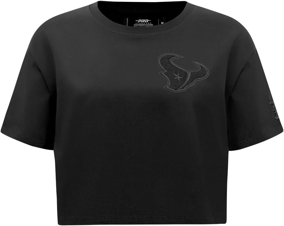 imagePro Standard Womens NFL Classic Cotton Short Sleeve Boxy TeeBlack