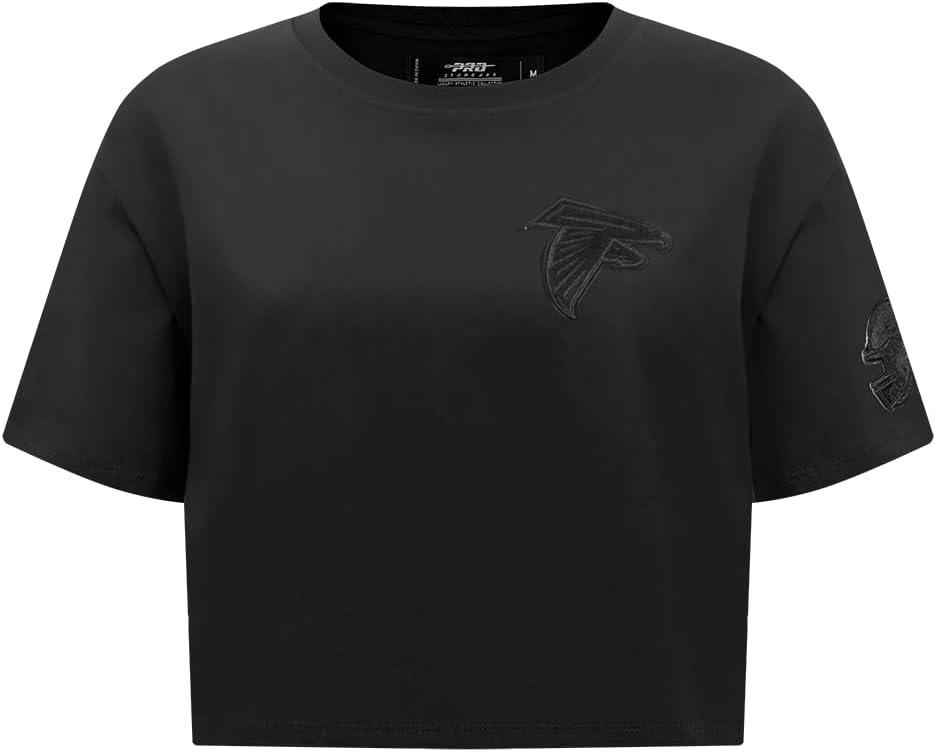 imagePro Standard Womens NFL Classic Cotton Short Sleeve Boxy TeeBlack