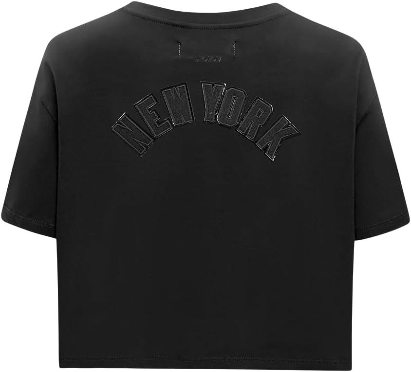 imagePro Standard Womens NFL Classic Cotton Short Sleeve Boxy TeeBlack
