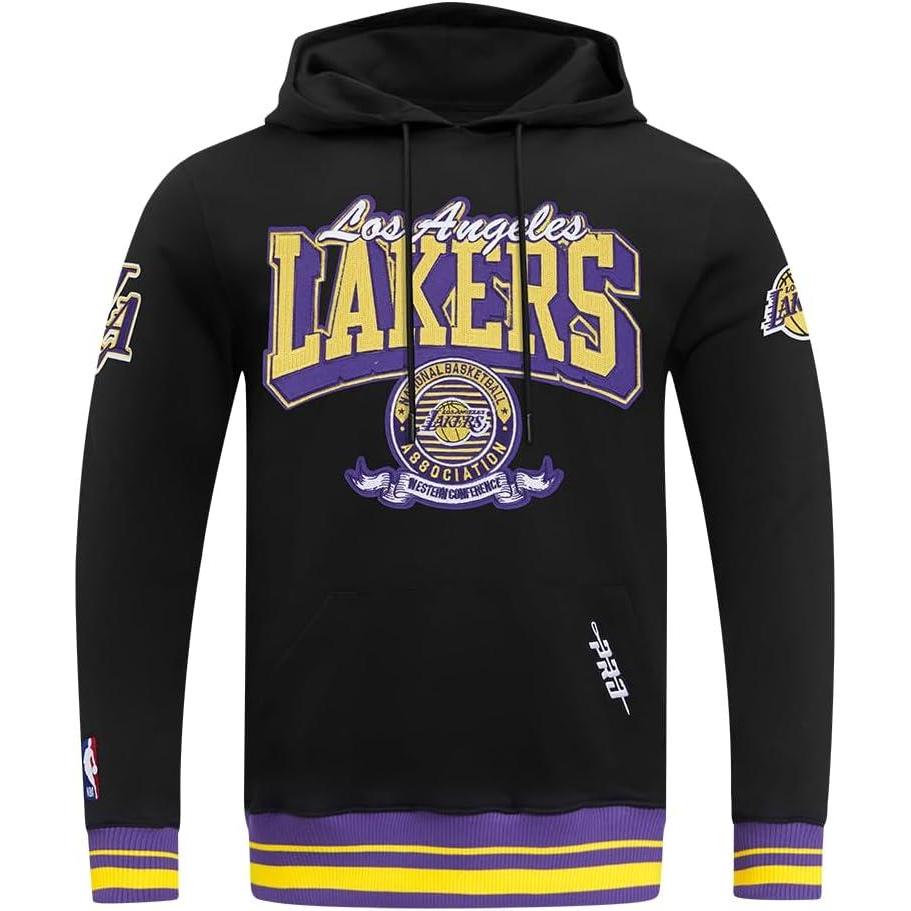 imagePro Standard Mens NBA Classic Chenille Pull Over HoodieBlackPurple