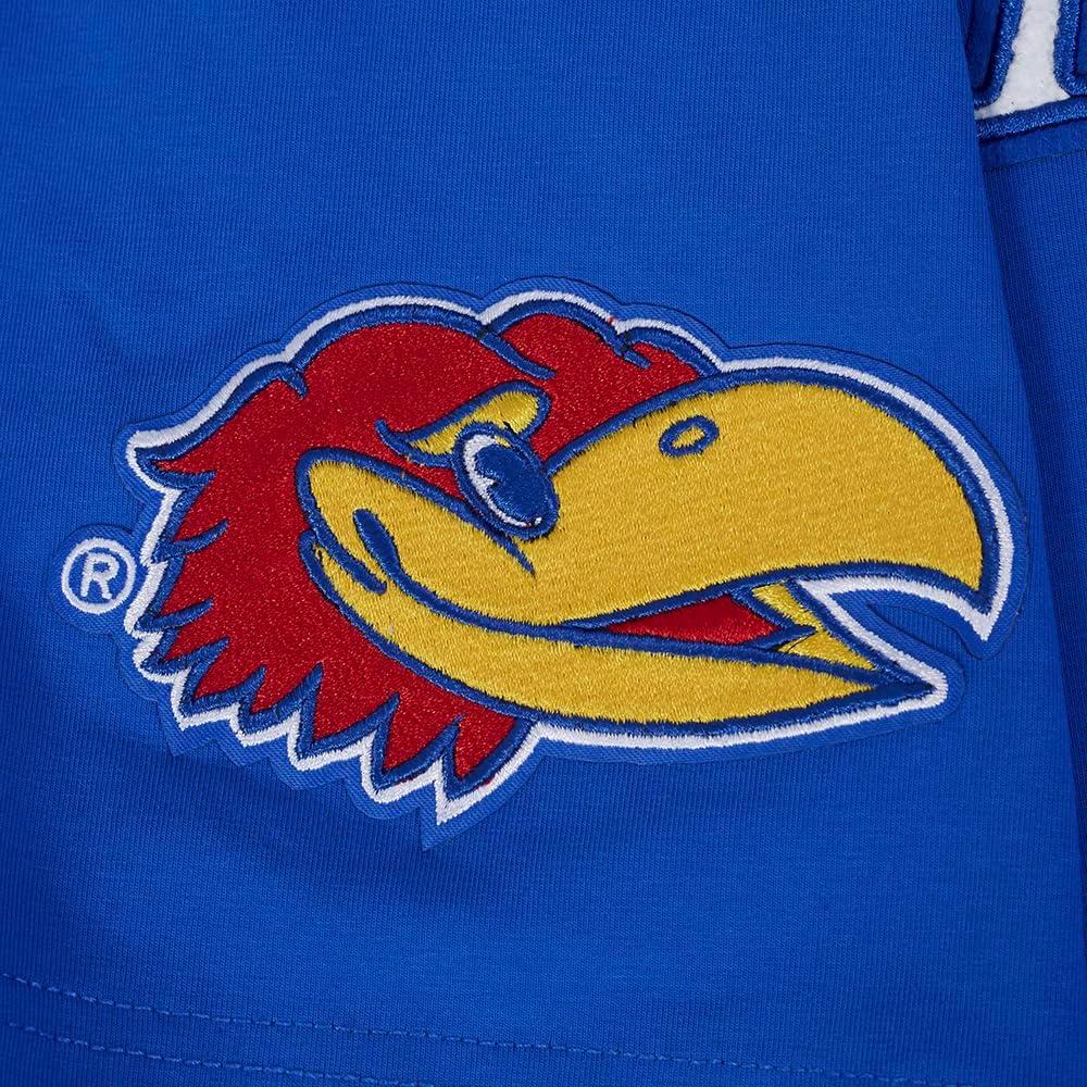 imagePro Standard Mens University of Kansas Classic Chenille Short Sleeve Tee Royal Blue M