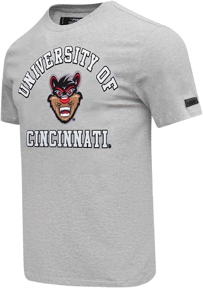 imagePro Standard Mens University of Cincinnati Classic Chenille Short Sleeve Tee Heather Grey XL