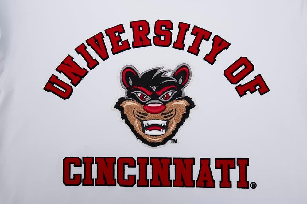imagePro Standard Mens University of Cincinnati Classic Chenille Short Sleeve Tee White 2XL