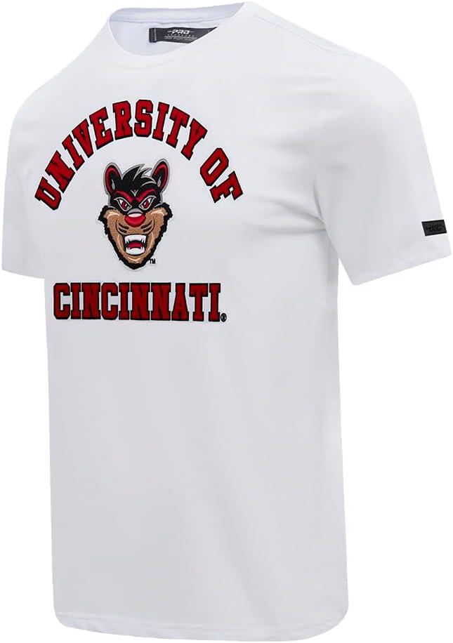 imagePro Standard Mens University of Cincinnati Classic Chenille Short Sleeve Tee White XL
