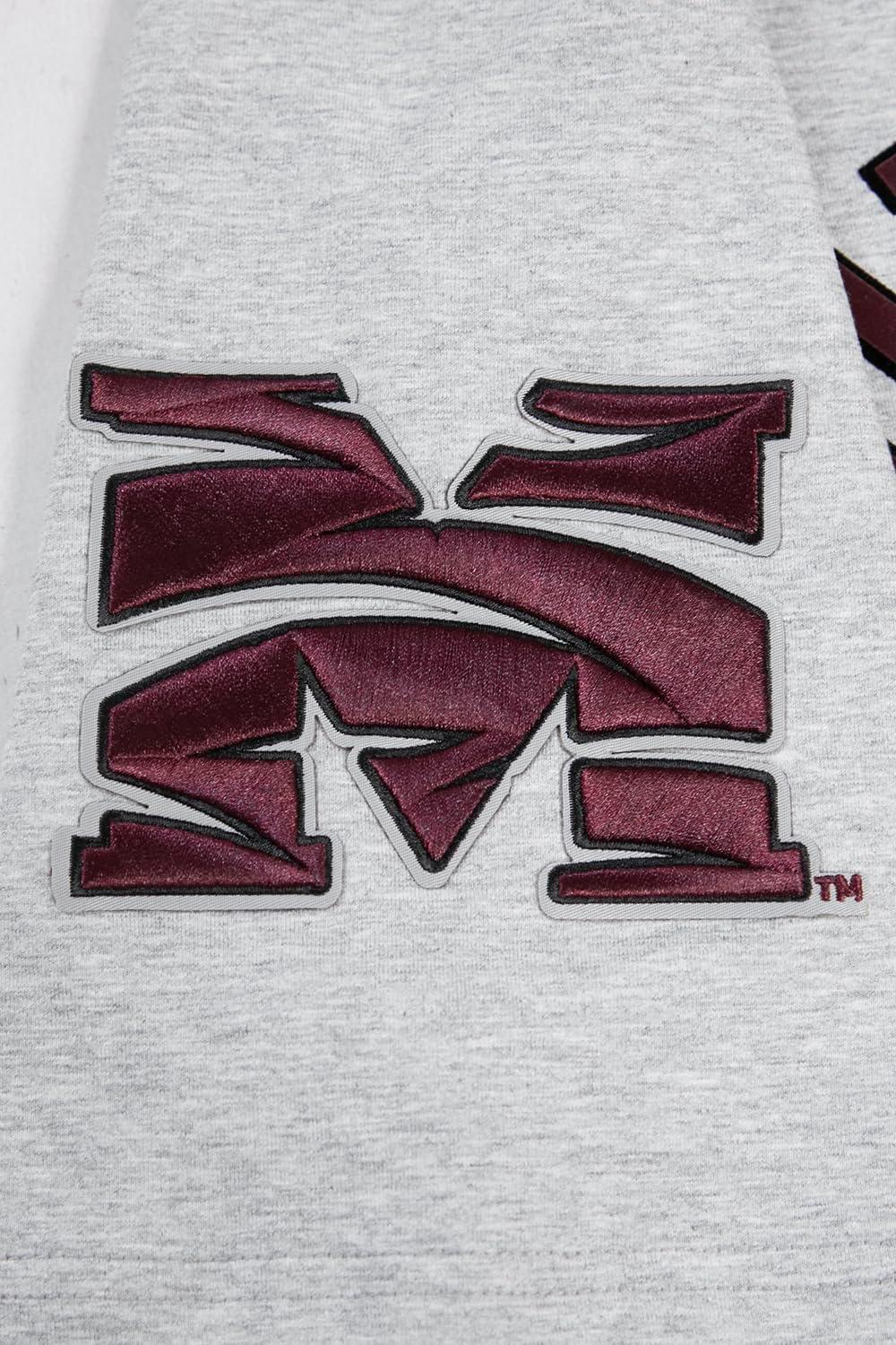 imagePro Standard Mens Morehouse College Classic Chenille Short Sleeve Tee Heather Grey S