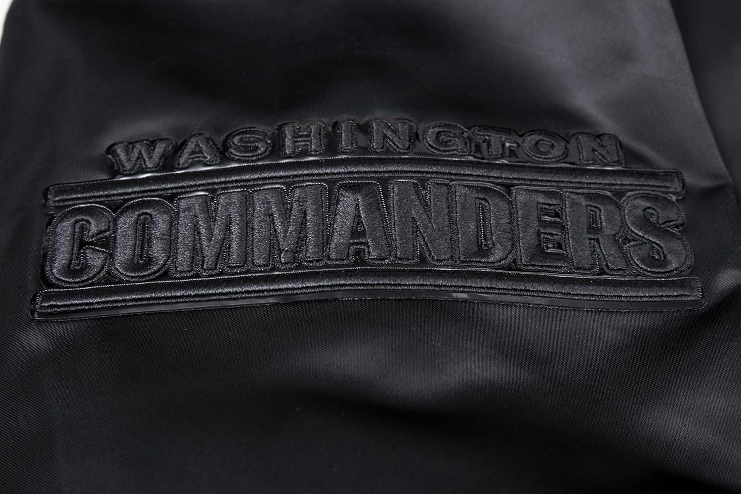 imagePro Standard Mens NFL Classic Satin JacketTriple Black