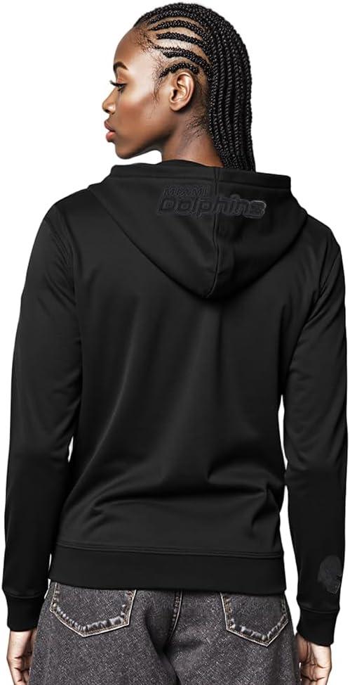 imagePro Standard Womens NFL Classic Brushed Back French Terry Pull Over HoodieTriple Black