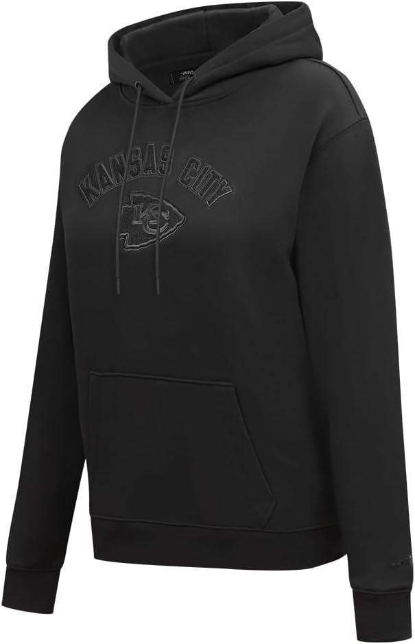 imagePro Standard Womens NFL Classic Brushed Back French Terry Pull Over HoodieTriple Black
