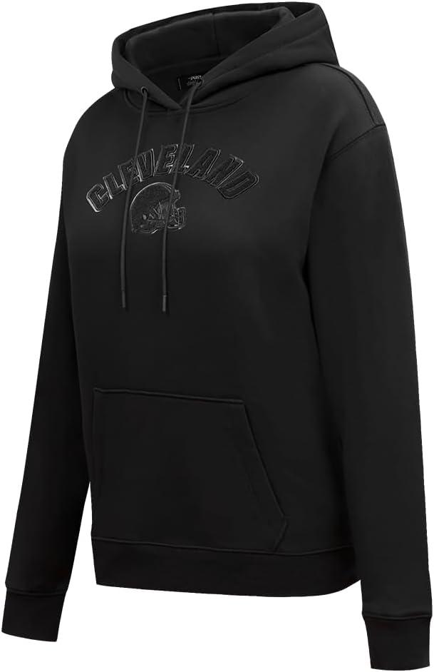 imagePro Standard Womens NFL Classic Brushed Back French Terry Pull Over HoodieTriple Black