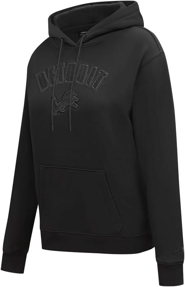 imagePro Standard Womens NFL Classic Brushed Back French Terry Pull Over HoodieTriple Black