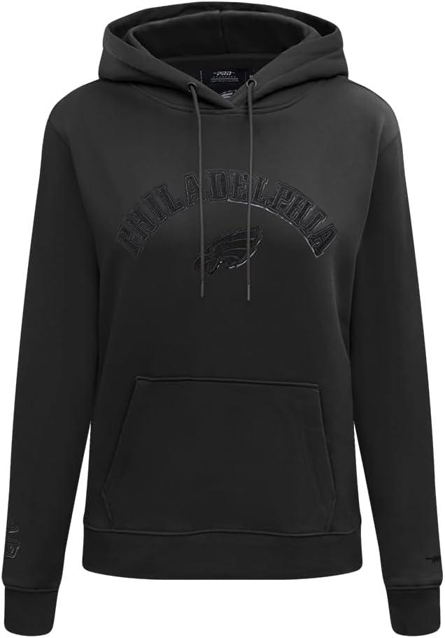 imagePro Standard Womens NFL Classic Brushed Back French Terry Pull Over HoodieTriple Black