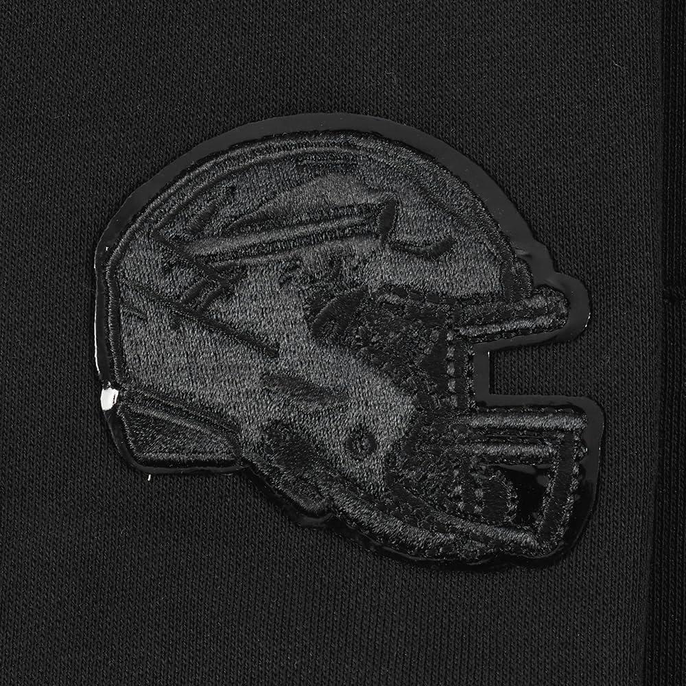 imagePro Standard Womens NFL Classic Brushed Back French Terry Pull Over HoodieTriple Black