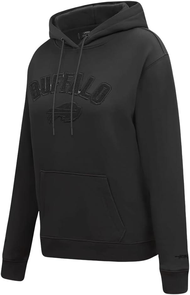 imagePro Standard Womens NFL Classic Brushed Back French Terry Pull Over HoodieTriple Black