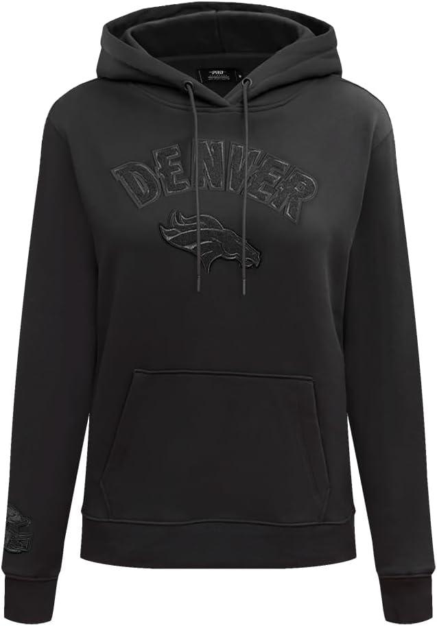 imagePro Standard Womens NFL Classic Brushed Back French Terry Pull Over HoodieTriple Black