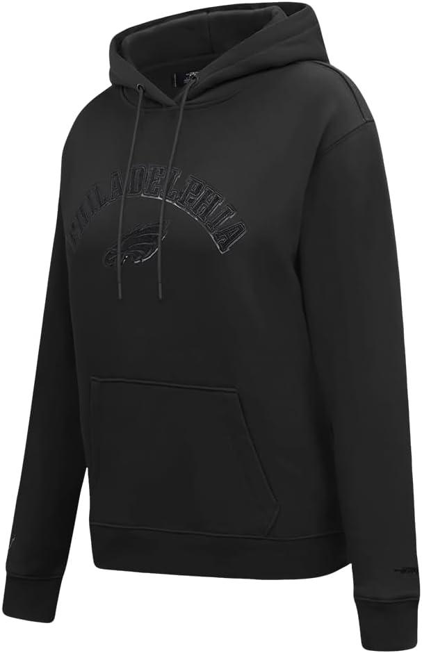 imagePro Standard Womens NFL Classic Brushed Back French Terry Pull Over HoodieTriple Black