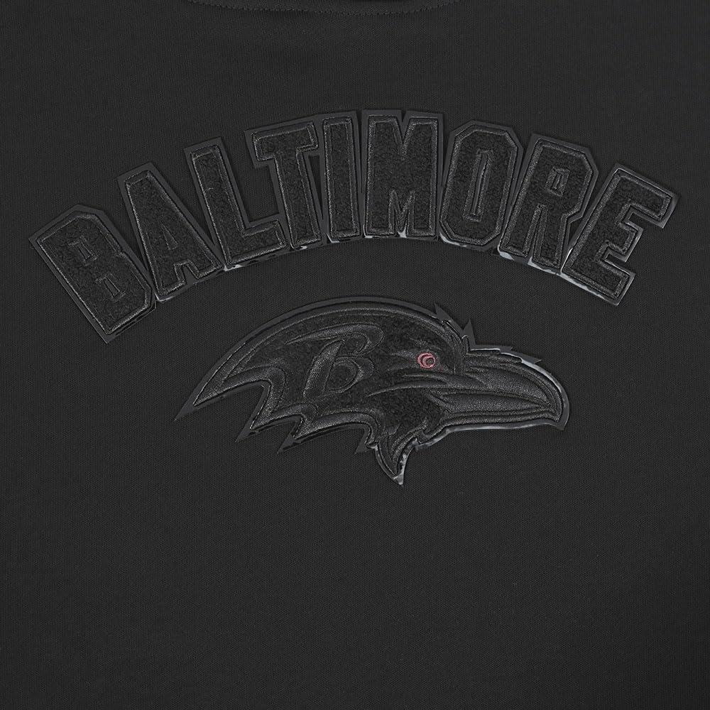 imagePro Standard Womens NFL Classic Brushed Back French Terry Pull Over HoodieTriple Black
