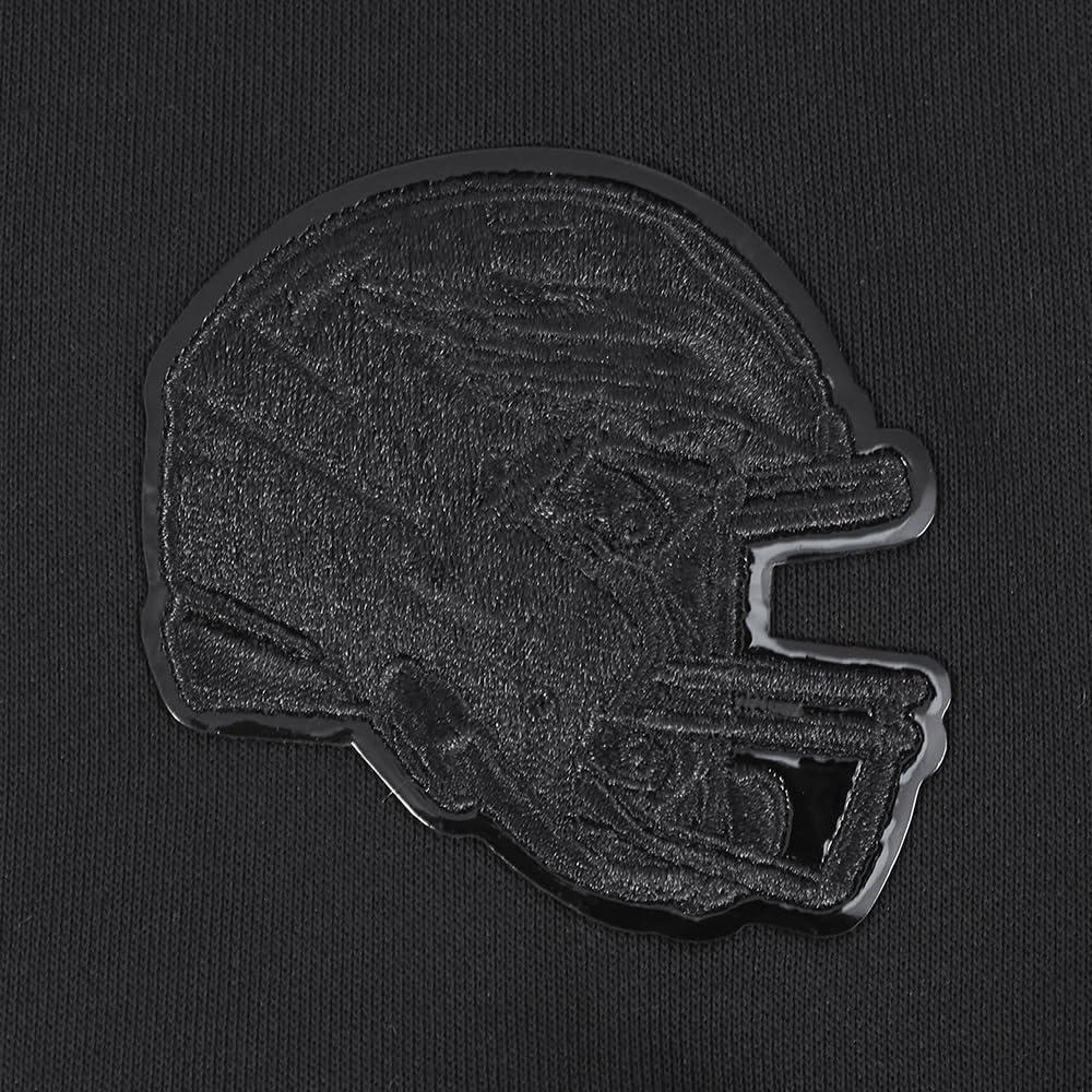 imagePro Standard Womens NFL Classic Brushed Back French Terry Pull Over HoodieTriple Black