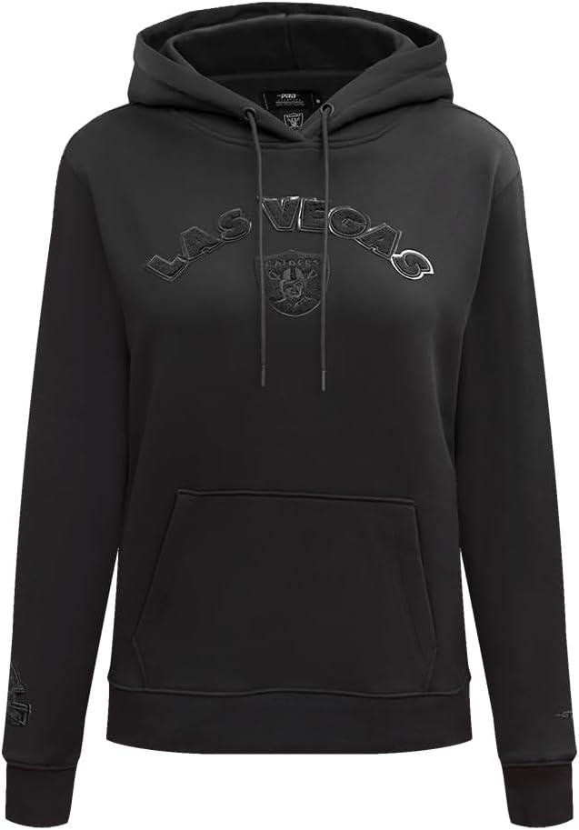 imagePro Standard Womens NFL Classic Brushed Back French Terry Pull Over HoodieTriple Black
