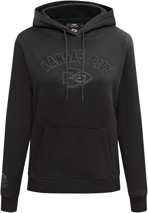 imagePro Standard Womens NFL Classic Brushed Back French Terry Pull Over HoodieTriple Black