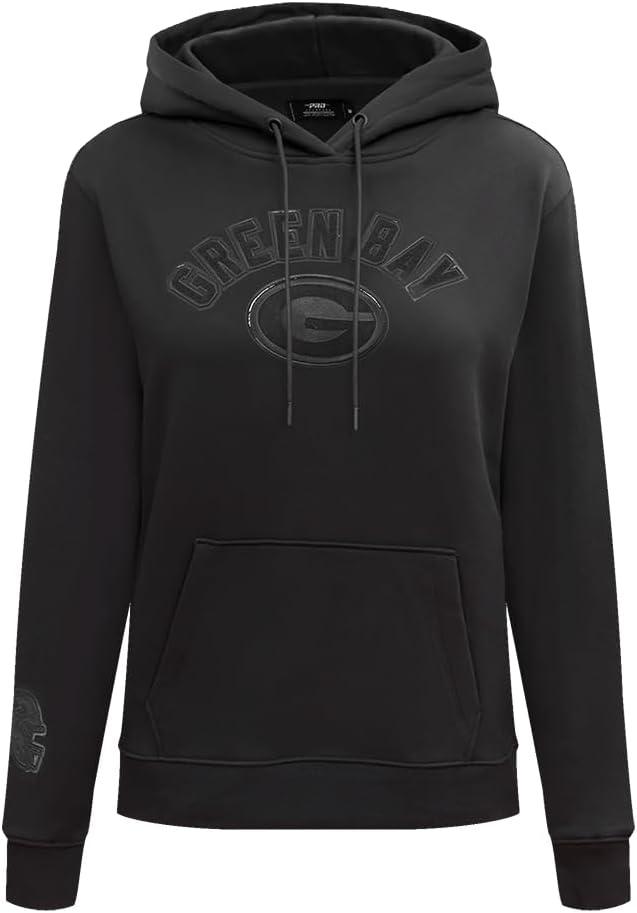 imagePro Standard Womens NFL Classic Brushed Back French Terry Pull Over HoodieTriple Black