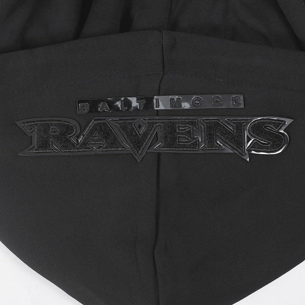 imagePro Standard Womens NFL Classic Brushed Back French Terry Pull Over HoodieTriple Black