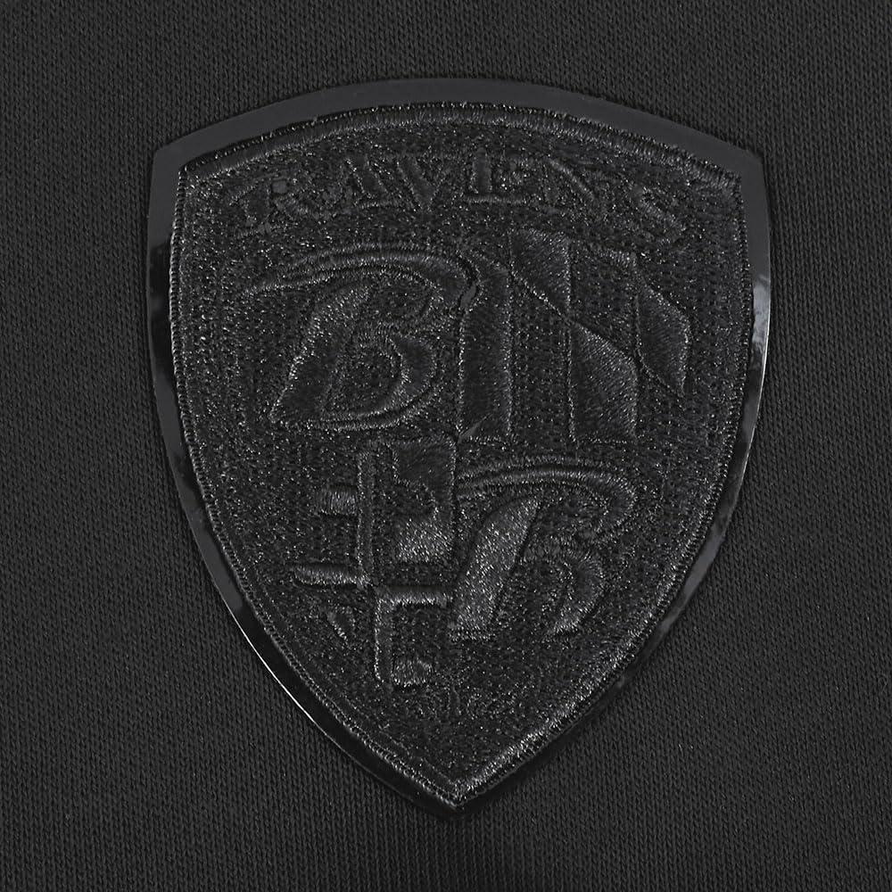 imagePro Standard Womens NFL Classic Brushed Back French Terry Pull Over HoodieTriple Black