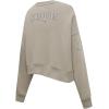 Pro Standard Womens NFL New England Patriots Neutral Crewneck Sweatshirt Taupe 2XL