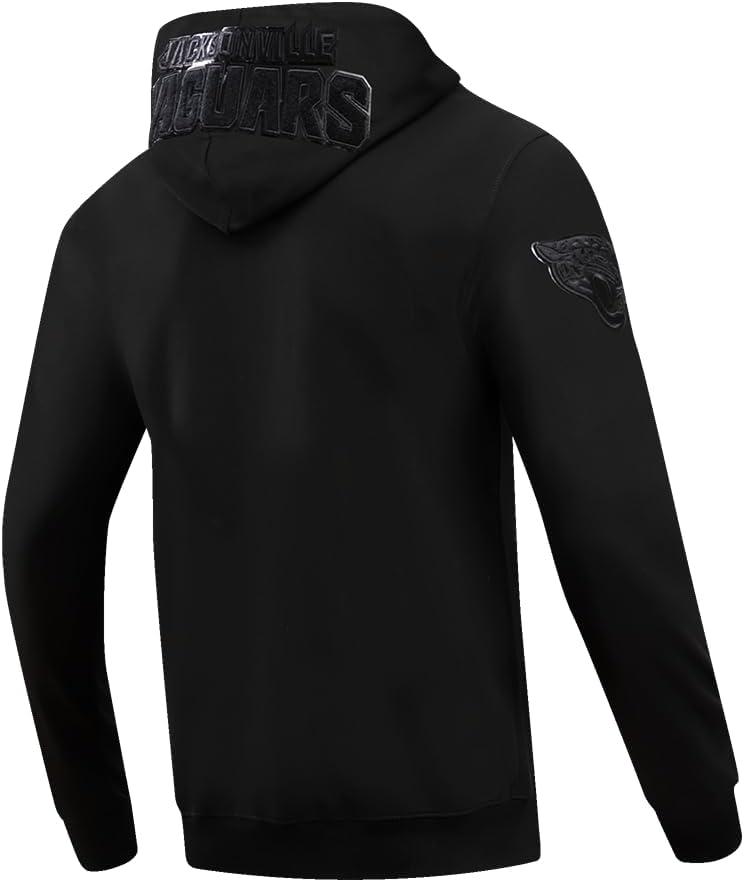imagePro Standard Mens NFL Classic Cotton Double Knit Full Zip HoodieBlack