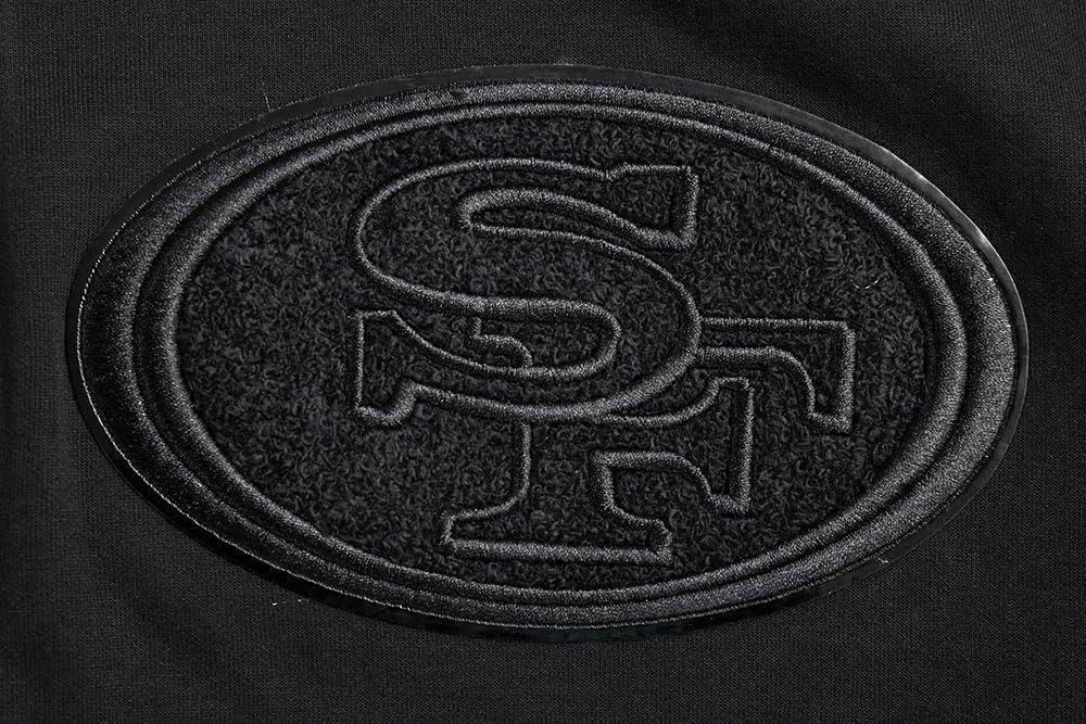 imagePro Standard Mens NFL Classic Cotton Double Knit Full Zip HoodieBlack