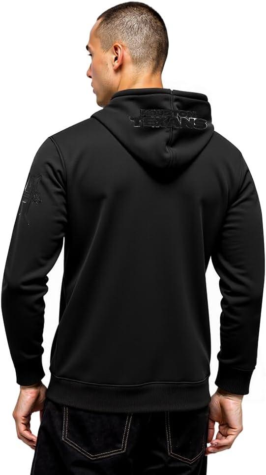 imagePro Standard Mens NFL Classic Cotton Double Knit Full Zip HoodieBlack