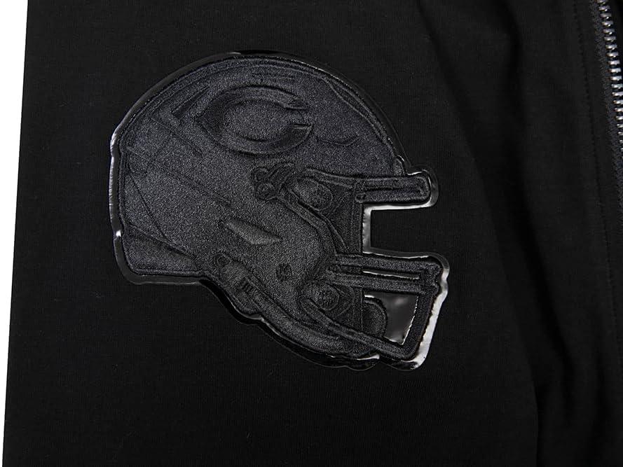 imagePro Standard Mens NFL Classic Cotton Double Knit Full Zip HoodieBlack