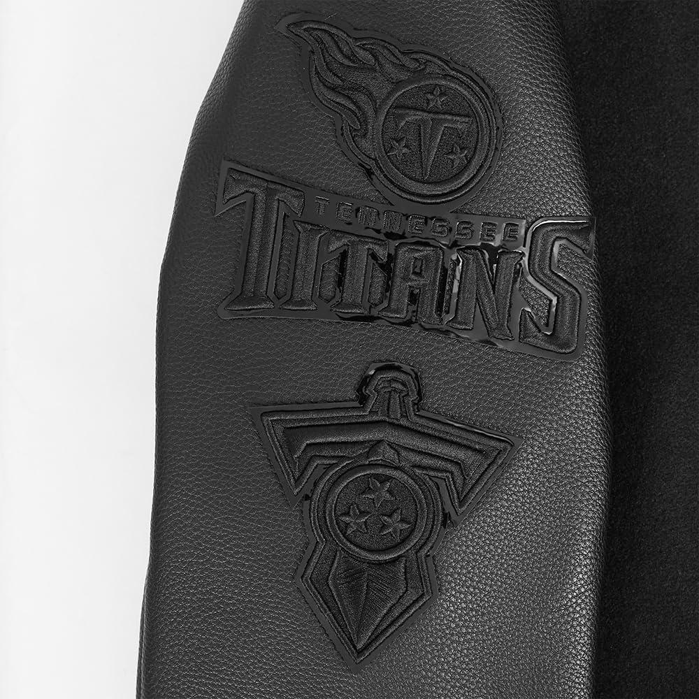 imagePro Standard Mens NFL Classic Varsity JacketTriple Black