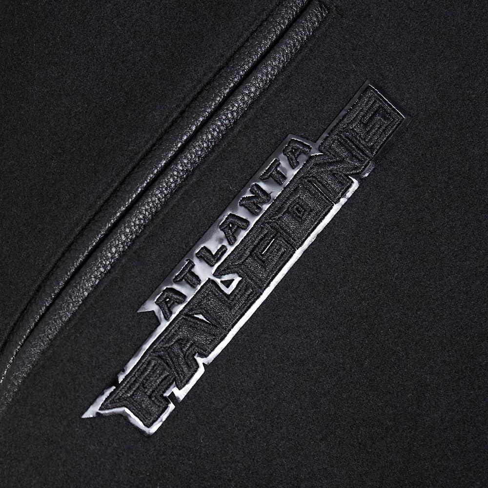 imagePro Standard Mens NFL Classic Varsity JacketTriple Black