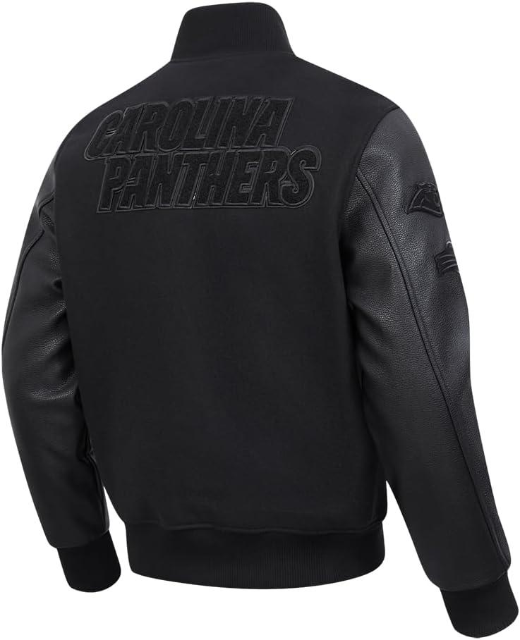 imagePro Standard Mens NFL Classic Varsity JacketTriple Black