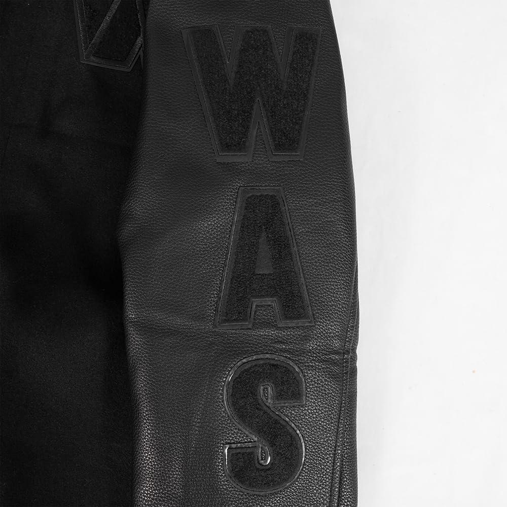 imagePro Standard Mens NFL Classic Varsity JacketTriple Black