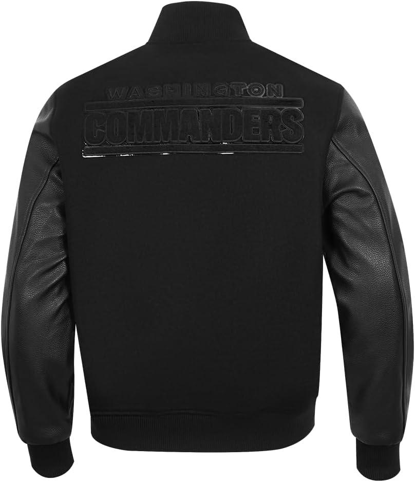 imagePro Standard Mens NFL Classic Varsity JacketTriple Black