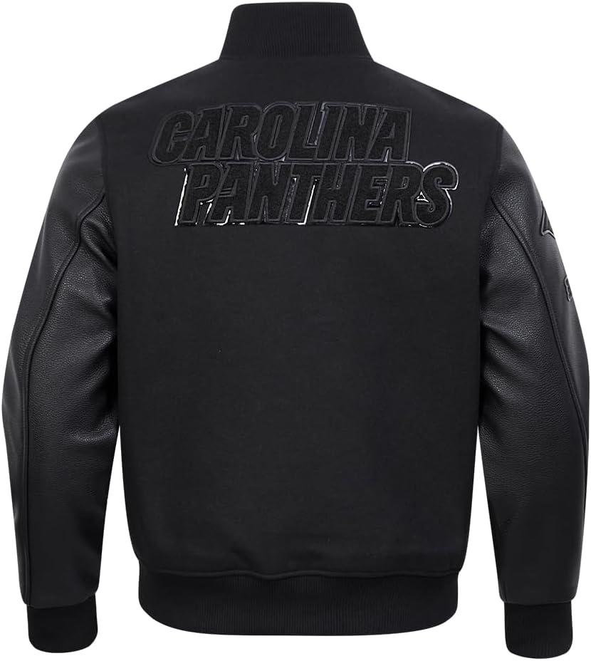 imagePro Standard Mens NFL Classic Varsity JacketTriple Black