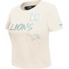Pro Standard Womens NFL Detroit Lions High Impact Short Sleeve Slim Tee Eggshell 2XL