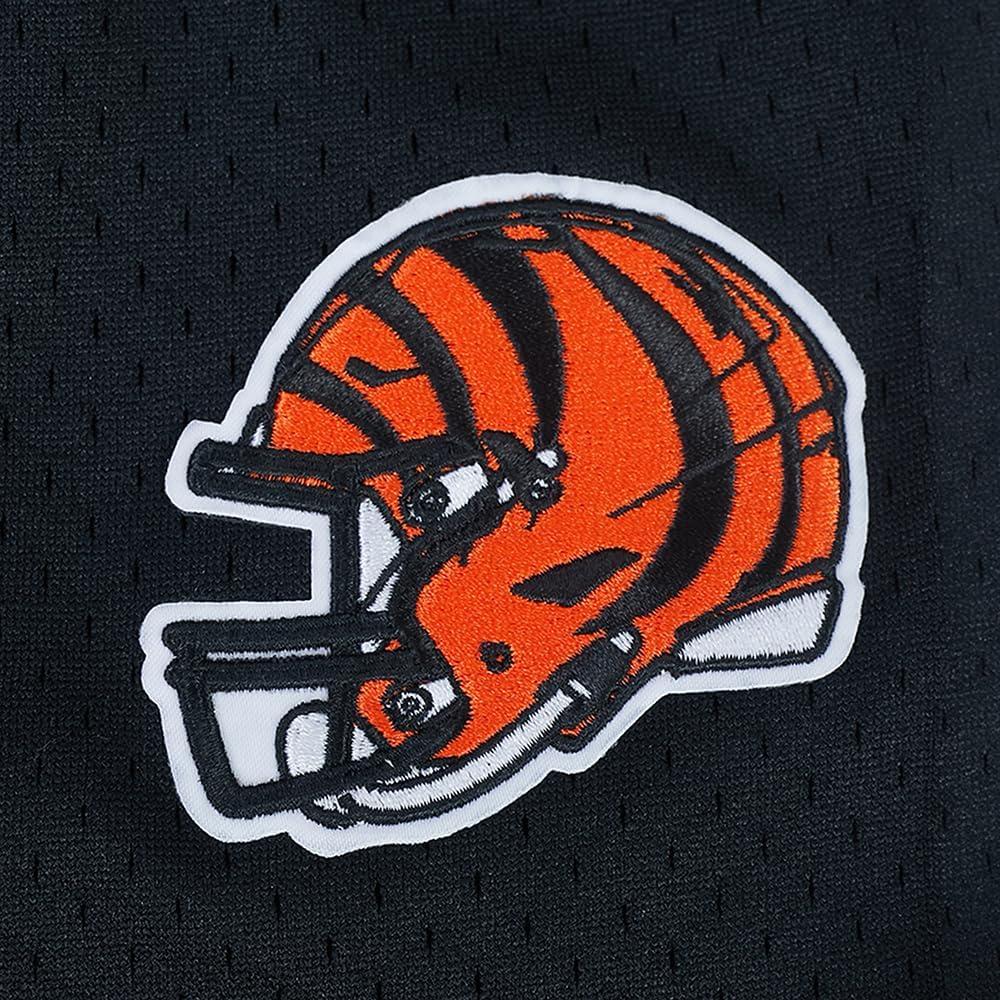 imagePro Standard Big Boys NFL Cincinnati Bengals Mesh Button Down Mesh Top BlackOrange L